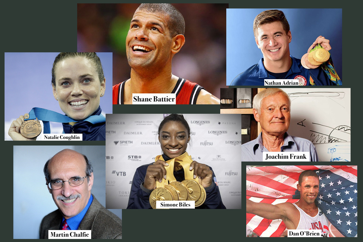 Image of athletes and scientists